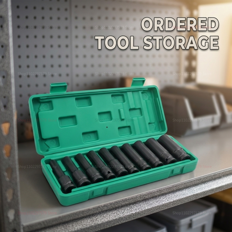 Hand Tools In Workshop - 10pcs Socket Wrench Set 8-24mm Adjustable