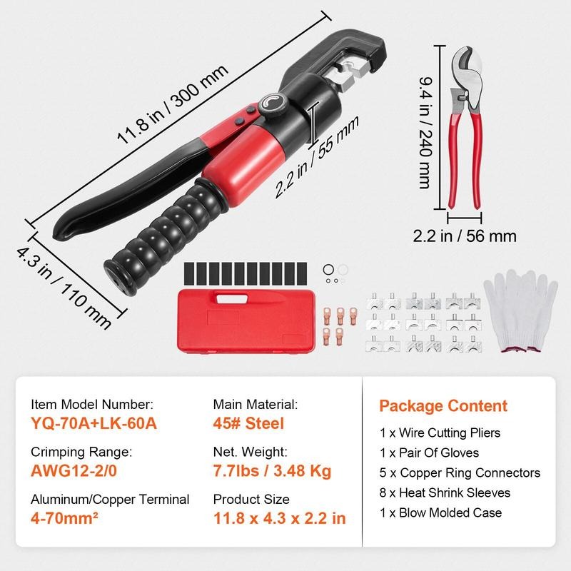 Hydraulic Crimping Tool with 9 - Tool Set 评论和价格