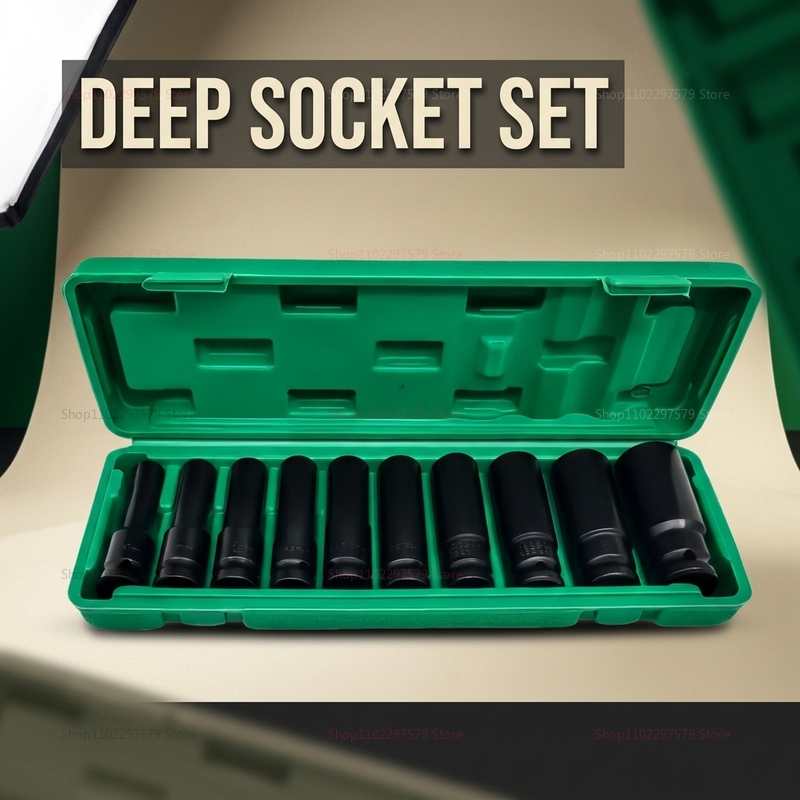 10pcs Socket Wrench Set 8-24mm - Hand Tools In Workshop 评论和价格
